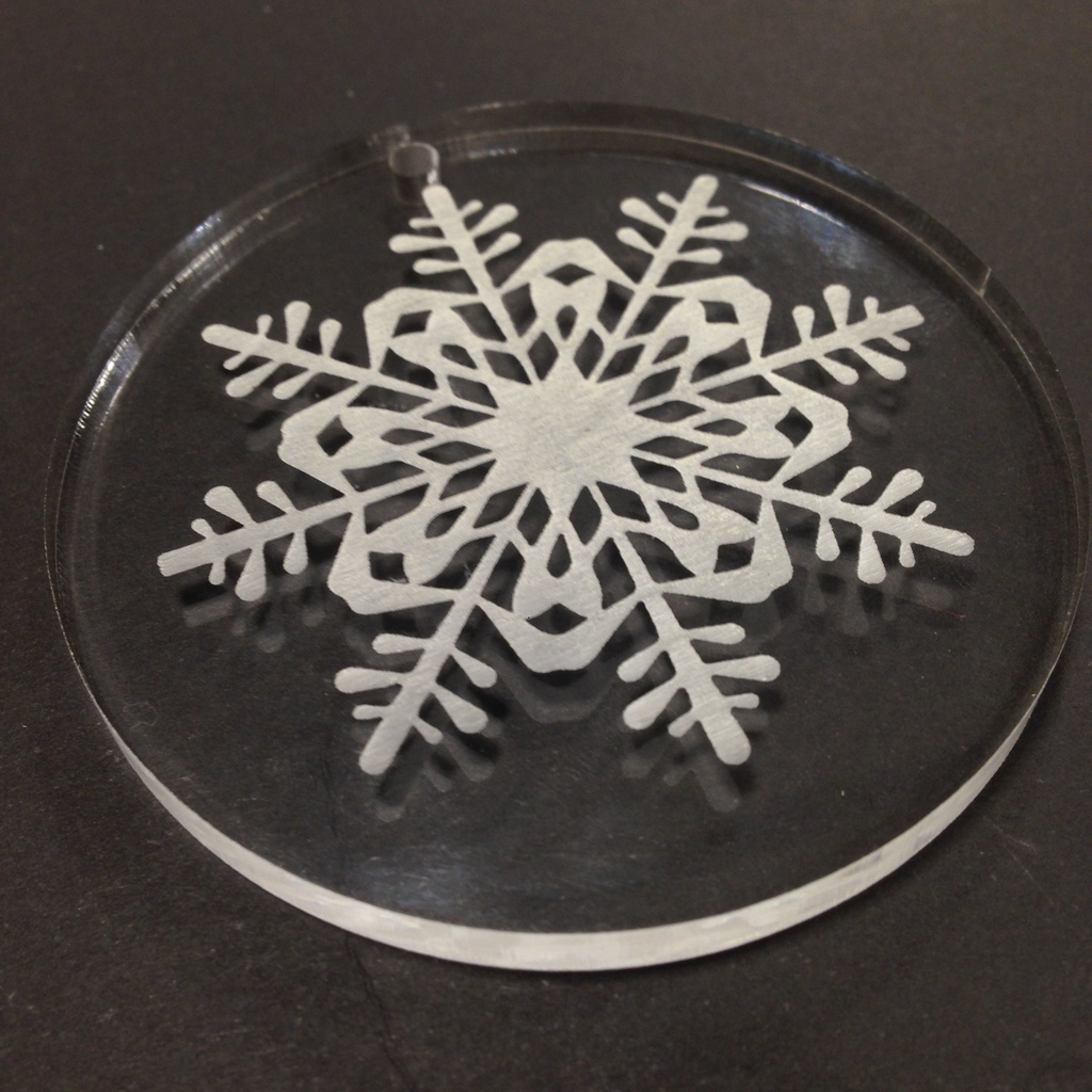 Laser Cut Snowflake Ornaments DXF File