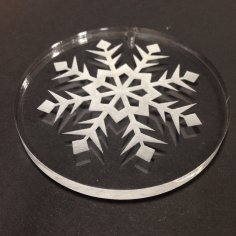 Laser Cut Snowflake Ornaments DXF File