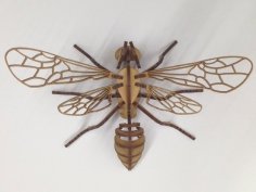 Laser Cut Bee Puzzle 3mm Acrylic Plywood DXF File
