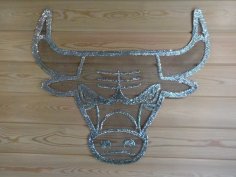 Laser Cut Bull Wall Art Free Vector