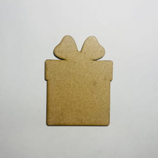 Laser Cut Wood Christmas Present Cutout For Crafts Free Vector