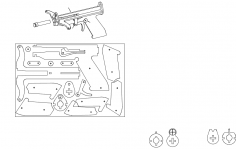 working crossbow dxf File