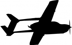 Cessna fying trace dxf File
