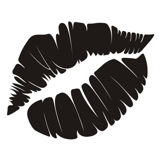 Lips Silhouette vector art dxf File Free Download - 3axis.co