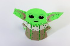 Flexi Articulated Baby Yoda (The Child) From The Mandalorian 3D Printer Model