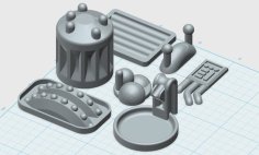 Star Wars Legion Building Greebles 04 3D Printer Model