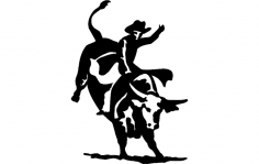 Bull Rider 2 dxf File