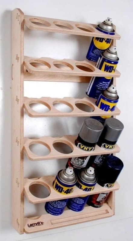 Paint Spray Rack Sticker Design Laser Cut Spray Paint Can Wall Mount Storage Holder Rack Free Vector ...