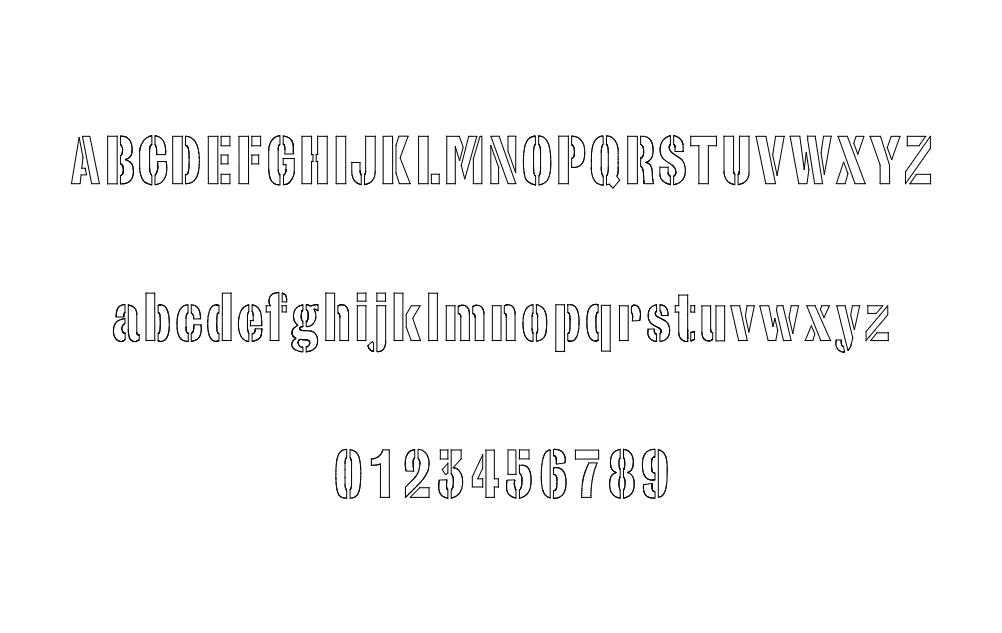 STENCIL FONT , Stencil Alphabet Svg , Letters and Numbers , Files for  Cricut 