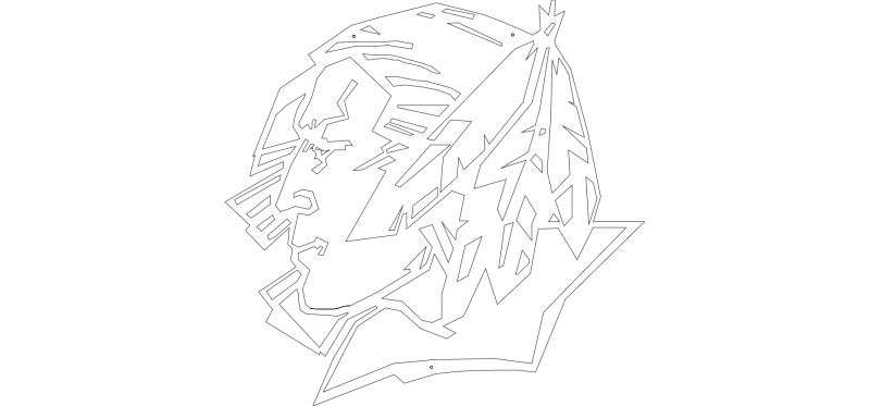 Fighting Sioux Logo by StonegateGuy, Download free STL model