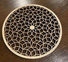 Laser Cut Penrose Trivet DXF File