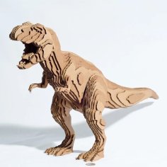 Laser Cut Cardboard T-Rex DXF File