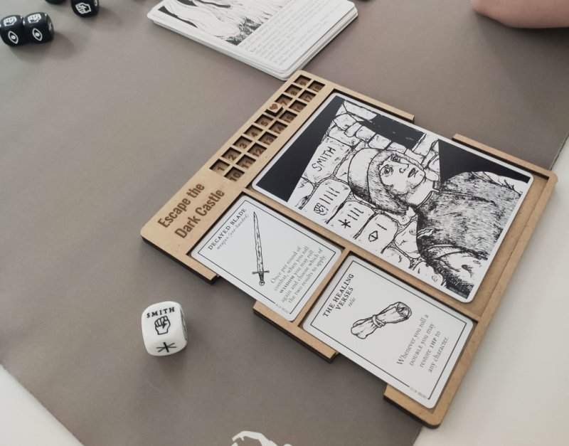 Laser Cut Escape the Dark Castle Playerboard Free Vector Download - 3axis.co - 3D model önizlemesi