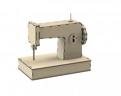 Sewing Machine Laser Cut Free Vector