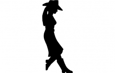 Girl Standing dxf File