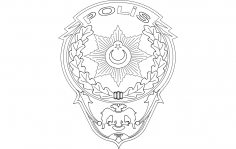 Polis Logo dxf File