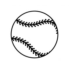 Baseball Ball dxf File