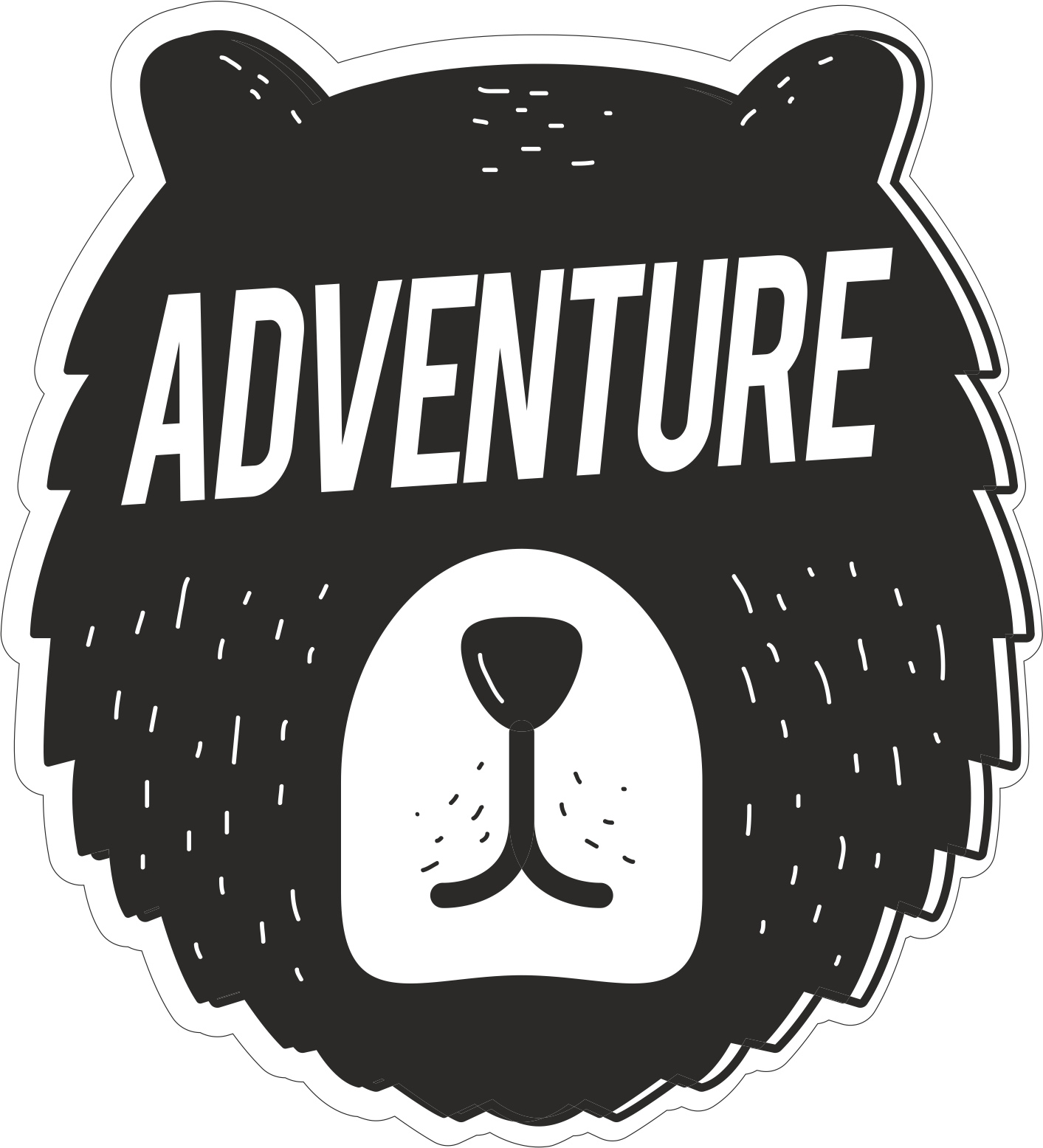 Adventure Sticker Free Vector cdr Download 3axis.co