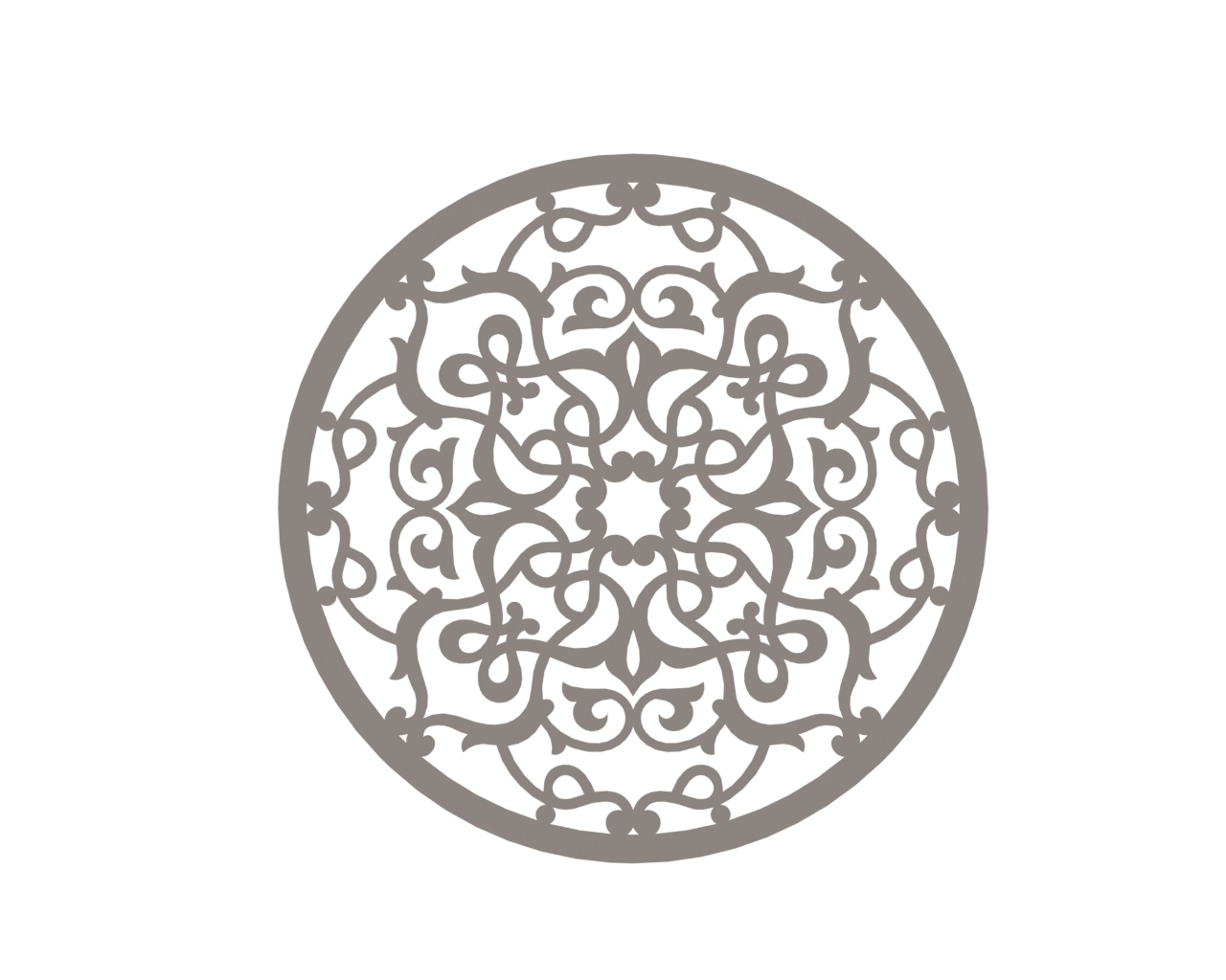 Download Stylized Vector Mandala Ornament DXF File Free Download ...