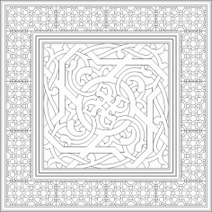 Islamic Ornament Art Vector DWG File