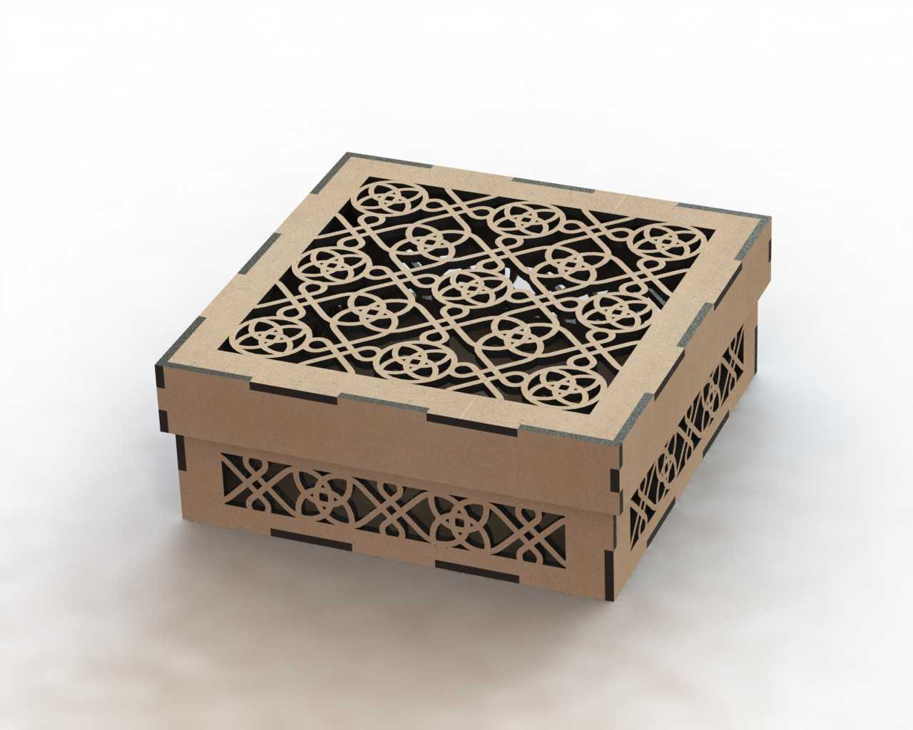 Laser Cut Wooden Box Template DXF File Free Download 3axis co