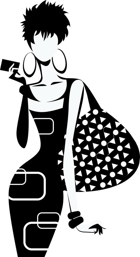Fashion Girl Silhouette Vector Free Vector cdr Download - 3axis.co