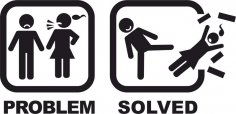 Problem Solved Sticker Vector Free Vector
