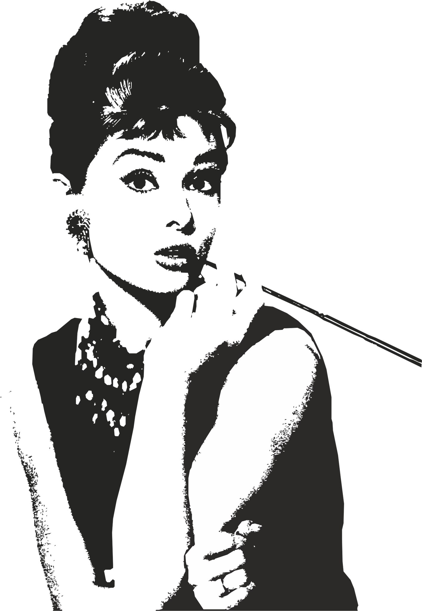 Audrey Hepburn Vector Art Free Vector cdr Download - 3axis.co