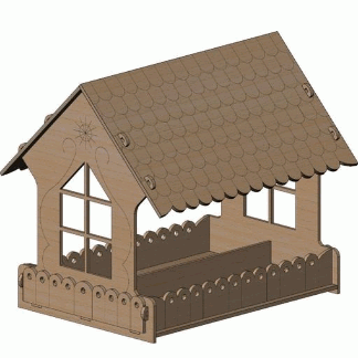 Laser Cut Shed Template Free Vector