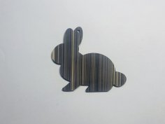 Laser Cut Rabbit Wood Cutout Unfinished Wooden Easter Bunny Shape Free Vector