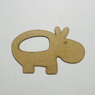 Laser Cut Wood Hippo Cutout Hippo Shape Free Vector