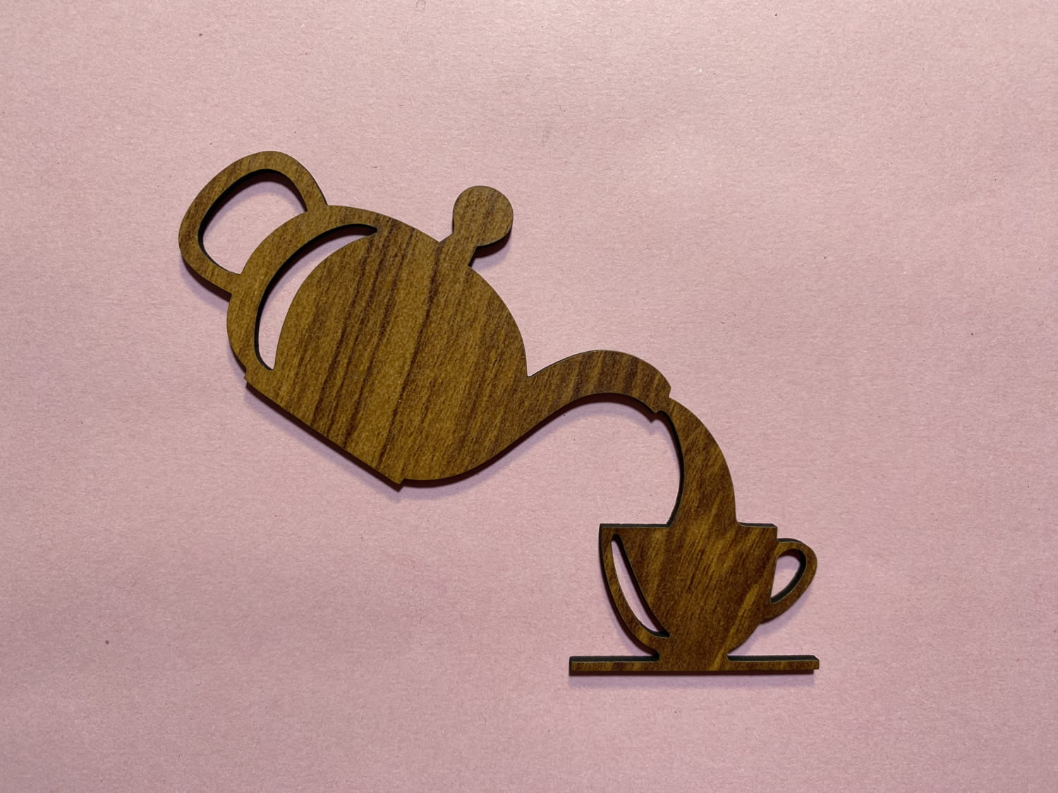 Laser Cut Teapot Tea Cup Kitchen Wall Decor Free Vector