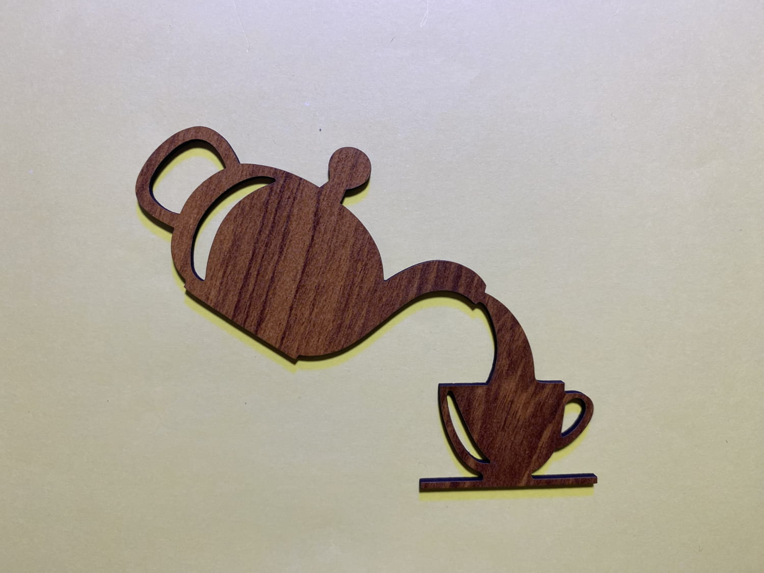 Laser Cut Teapot Tea Cup Kitchen Wall Decor Free Vector