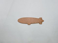 Laser Cut Blimp Wood Cutout Unfinished Wooden Blimp Shape Free Vector