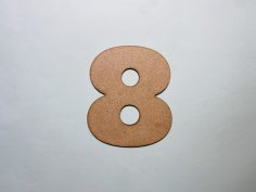 Laser Cut Wood Number 8 Cutout Number Eight Shape Free Vector