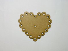 Laser Cut Heart Doily Cutout Free Vector