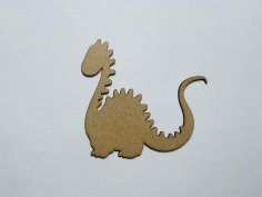 Laser Cut Wood Baby Dinosaur Craft Shape Cutout Free Vector