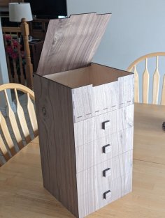 Laser Cut Chest Of Drawers SVG File