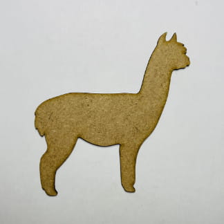 Laser Cut Wood Alpaca Craft Shape Cutout Free Vector