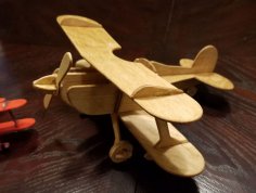 Laser Cut Bi-Plane 3D Puzzle DXF File