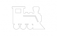 Railway Engine dxf file