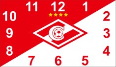 Laser Cut Spartak Moscow Sport Fans Gift Wall Clock Free Vector