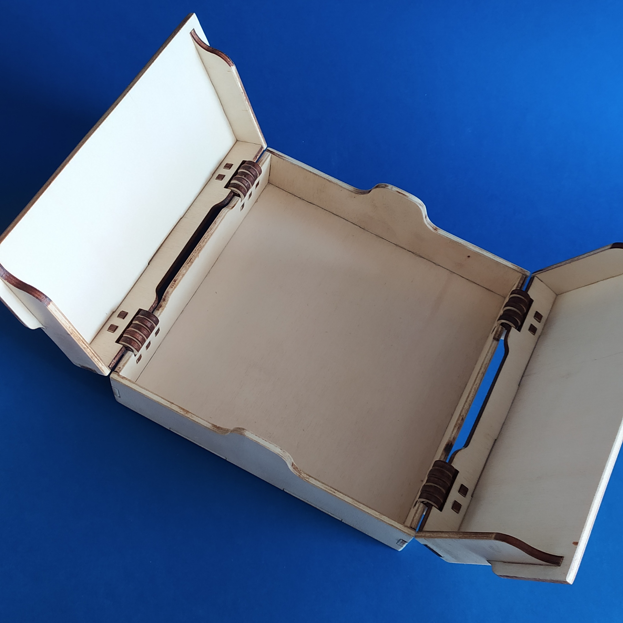 Laser Cut Box With Hinged Lid Free Vector