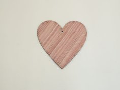 Wood Heart Ornament Hanging Hearts Unfinished Blank Laser Cut Free Vector