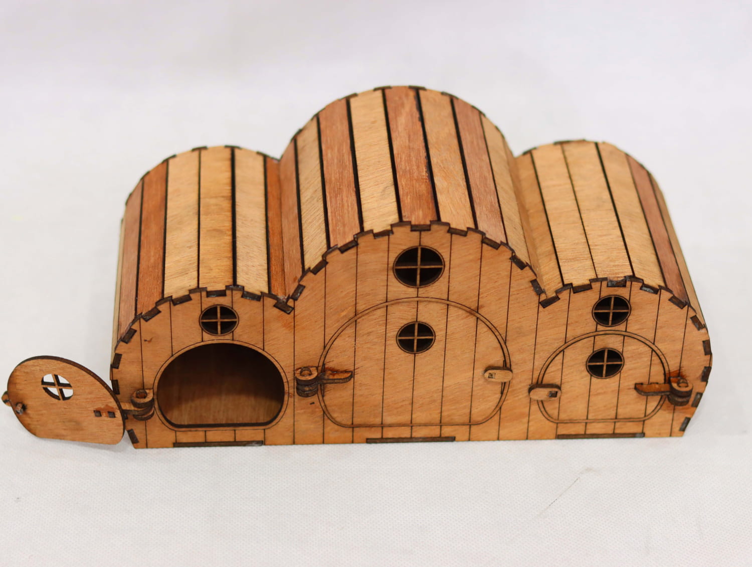 Laser Cut Wooden Hamster House 3mm Free Vector