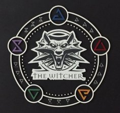 Laser Cut The Witcher Decor Free Vector