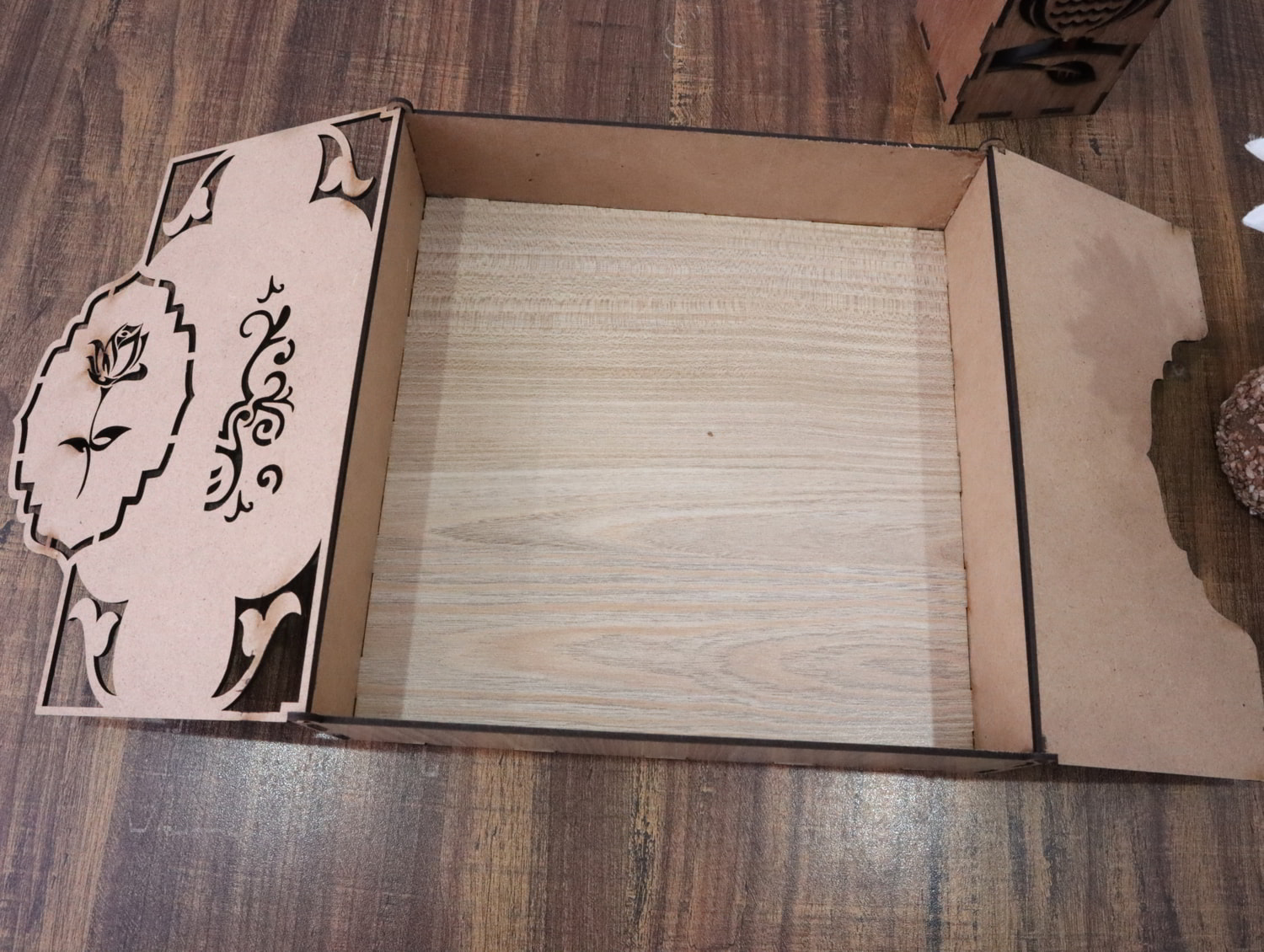 Laser Cut Wooden Candy Gift Box With Lid 3mm Free Vector