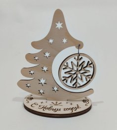 Laser Cut Mini Christmas Tree Tabletop Christmas Tree Decor Free Vector