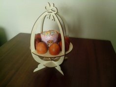 Laser Cut Wood Easter Egg Holder Free Vector