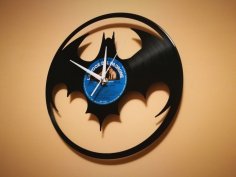 Orologio Vinile Batman Clock dxf file
